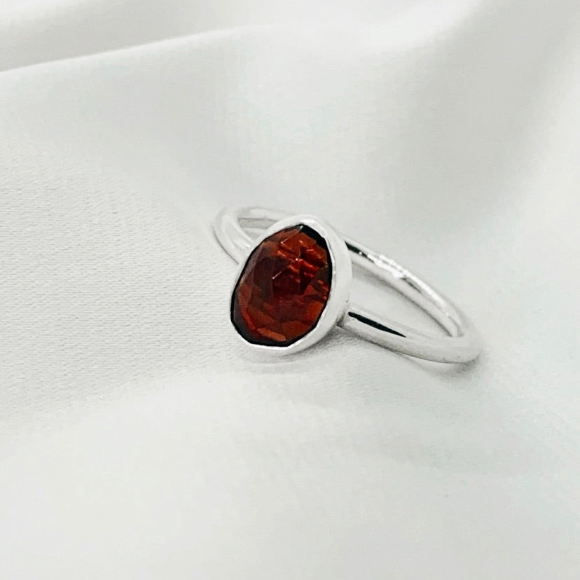 Luscious Red Garnet Ring
